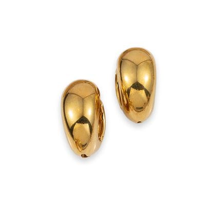 BOUCLES D'OREILLES, CERCEAUX, OR JAUNE
Paire de bo