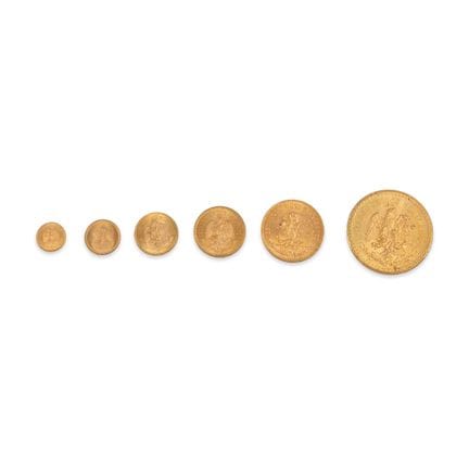 LOTTO DI MONETE D'ORO MESSICANE
Lotto composto da 