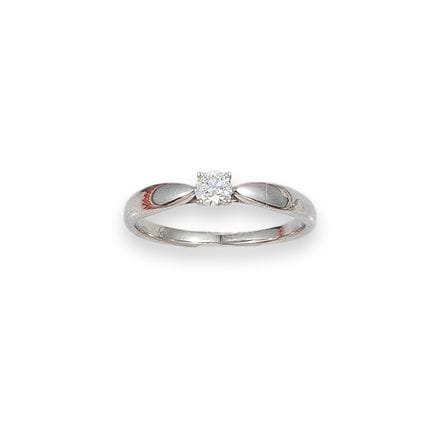 ANELLO SOLITARIO, TIFFANY, PLATINO E DIAMANTE
Anel