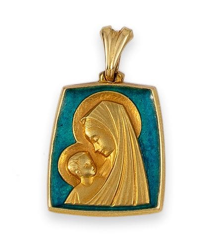 MEDALLA, VIRGEN, ORO Y ESMALTE
Medalla de la Virge