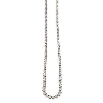 COLLAR, RIVIERE
Collar Riviere de oro blanco con d