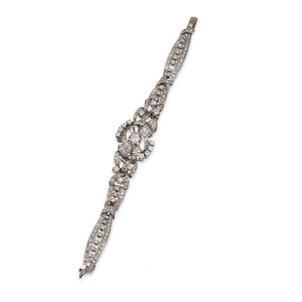 ARMBAND, VERLOBUNGSARMBAND, PLATIN UND DIAMANTEN
V