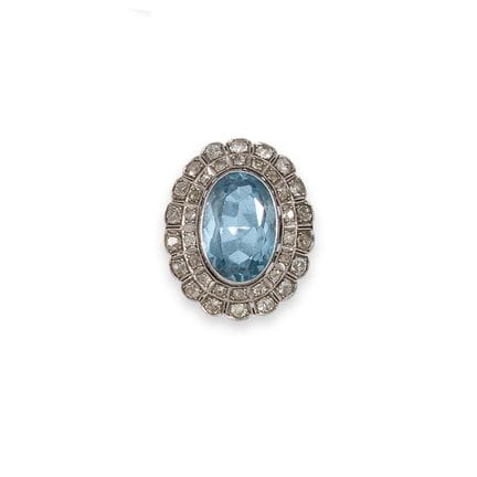 RING, PLATIN, SPINELL UND DIAMANTEN
Antiker Platin
