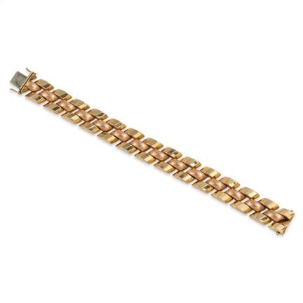 BRACELET, OR 14 CARATS
Bracelet en or jaune et ros
