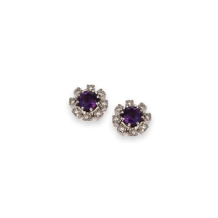 ORECCHINI IN ORO 14K CON AMETISTA E DIAMANTI
Coppi
