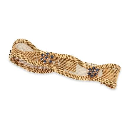 BRACELET, SIGNÉ J. ROCA, OR ET SAPHIRS
Bracelet de