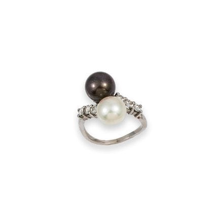ANELLO "TOI ET MOI", ORO E PERLE
Anello "Toi et mo
