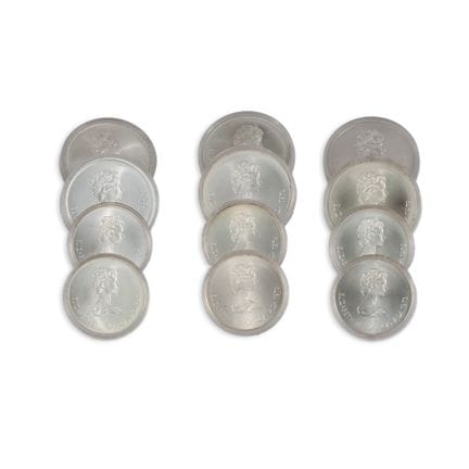 3 ETUIS MIT SILBERMÜNZEN, OLYMPISCHE SPIELE 1976
L