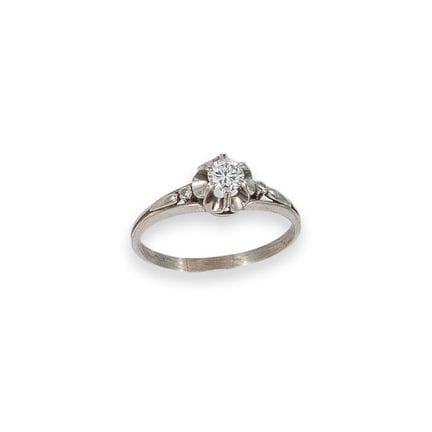 SOLITÄR-RING, GOLD UND DIAMANT
Solitär-Ring aus 18