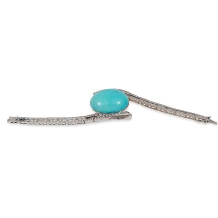 ARMBAND, GOLD, DIAMANTEN UND TÜRKIS
Asymmetrisches