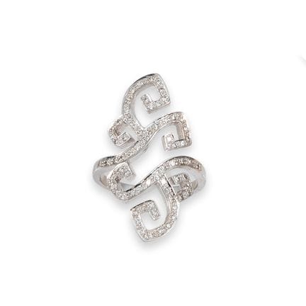 ANELLO IN ORO BIANCO CON DIAMANTI
Anello a forma d