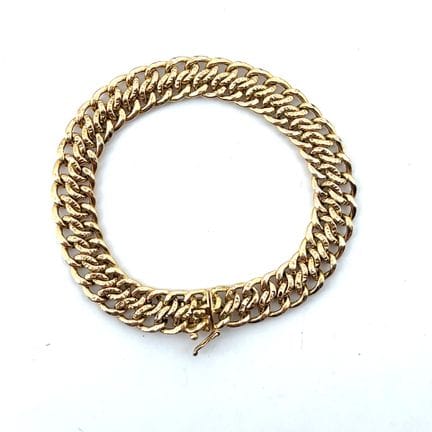 *Gold (750 ‰) bracelet with a flexible, decorative