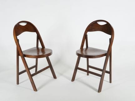 THONET EDITEUR, um 1970. 
Ein Paar Klappstühle, Mo