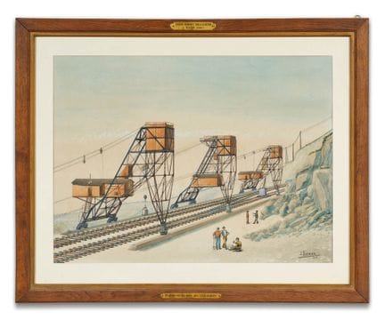 ◊JEAN LORMIER (20. Jahrhundert)
Großer Staudamm an