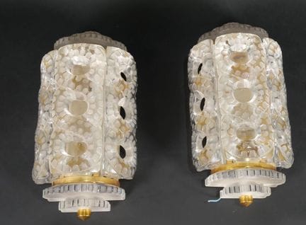 Marc LALIQUE (1900–1977)
Paar Wandleuchten, Modell