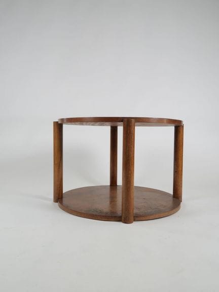 ART-DECO-ARBEIT, um 1930.
Couchtisch mit doppelter