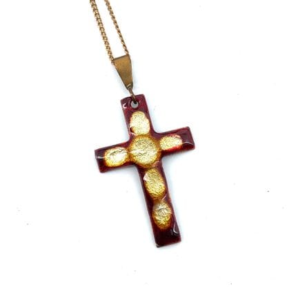 *NECKLACE consisting of a metal chain and a Limoge