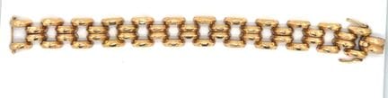Gold (585‰) BRACELET with flexible, articulated li