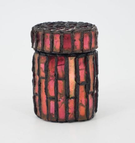 LINE VAUTRIN (1913–1997) 
Small cylindrical box ma