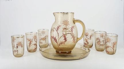 Émile GALLÉ (1846–1904) 
Orangeade set. An industr