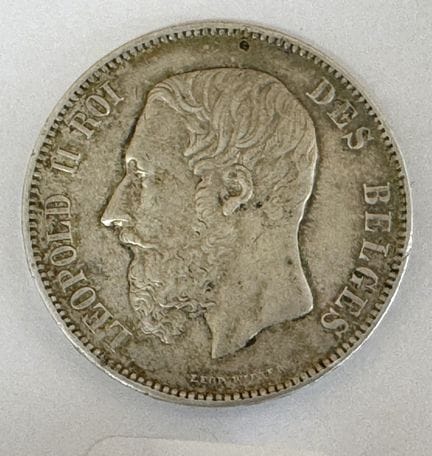 5 francs Belge 1872