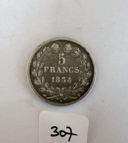 5 Francs LP 1834