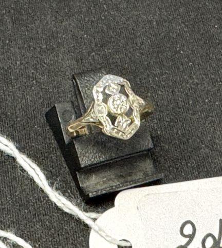 Ring aus 14-karätigem Gold, PB 0,96 g, TDD 51 – sc