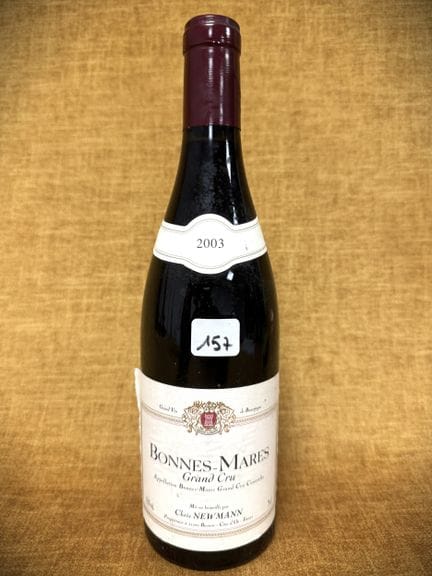Bouteille BONNES MARES Cris NEWMAN 2003