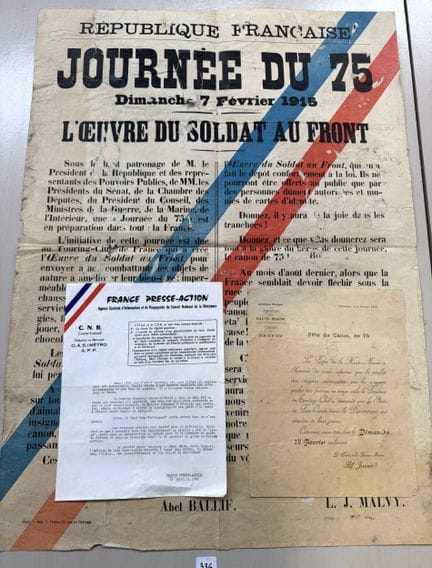 Manifesto del “Journal du 75” (1915) + Prefettura 