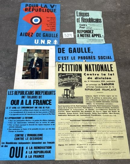 Circa 10 manifesti per la promozione del generale 