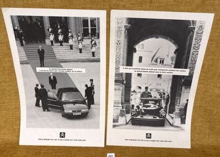 2 manifesti CITROËN 45 x 29,5