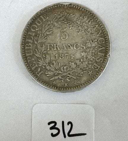5 Francs 1874