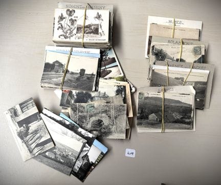 Set mit alten und modernen Postkarten: Hûmes, Rola