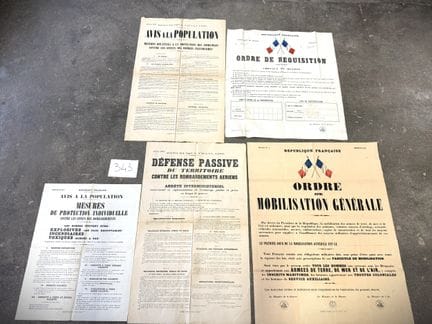 Manifesti: ordine di requisizione, difesa passiva,