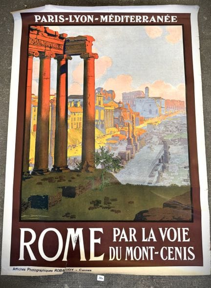 Manifesto pubblicitario turistico originale, 1910 
