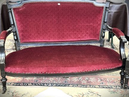 Conjunto de salón Napoleón III de 5 piezas: 1 sofá