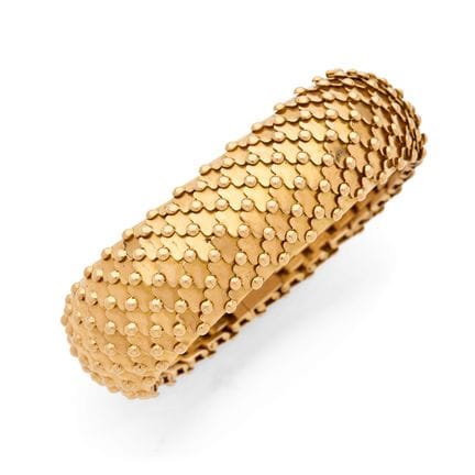 ARMBAND „ECAILLES“

18 Karat Gold (750)
Um 1950/60