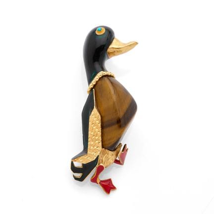 CARTIER

Haarspange „Canard“

Tigerauge, grünes un