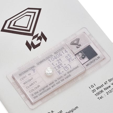 DIAMANT AUF PAPIER

Mit beiliegendem IGI-Zertifika