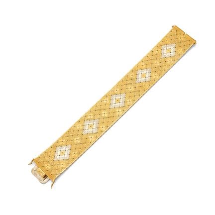 ARMBAND „RUBAN“

18-karätiges Gold (750), zweifarb