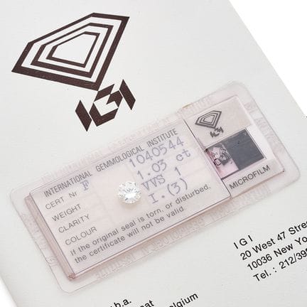 DIAMANT AUF PAPIER

Mit beiliegendem IGI-Zertifika