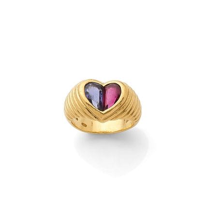 BULGARI

Ring „Herzen“

Amethyst, Turmalin und 18-