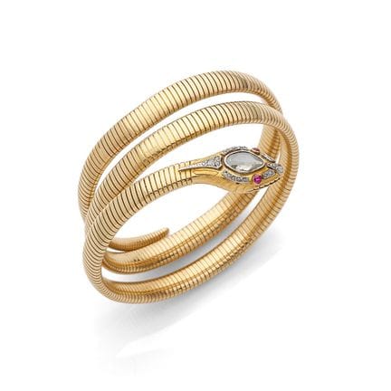 ARMBAND „SERPENT“

Rosa Saphire und Diamanten im R
