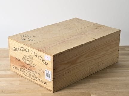 12 B CHÂTEAU OLIVIER (Caja de madera original) - 1