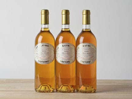 3 B CHÂTEAU RAYMOND-LAFON - 1990 - Sauternes