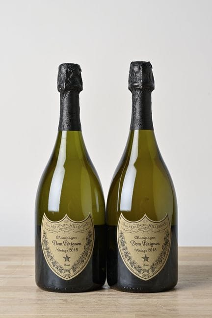 2 botellas de champán brut Dom Pérignon - 2015 - M