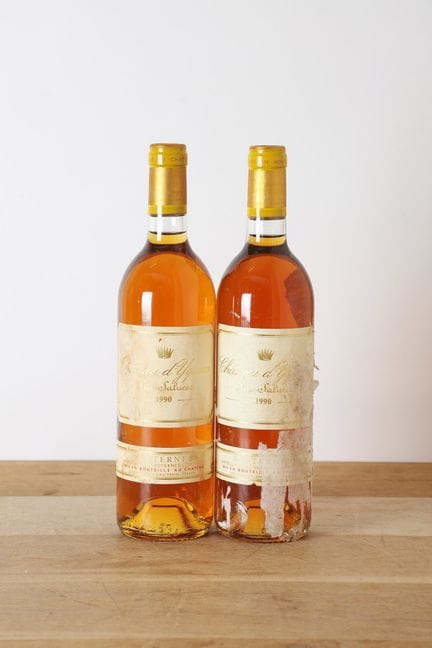 2 B CHÂTEAU D'YQUEM (etiqueta superior, de las cua