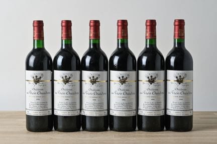 6 B CHÂTEAU DES TROIS CHARDONS (1 B.G.; 1 vino de 