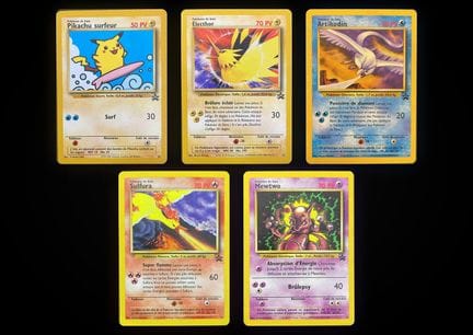 Pokémon: 5 Black Star Promo Cards from Wizards of 