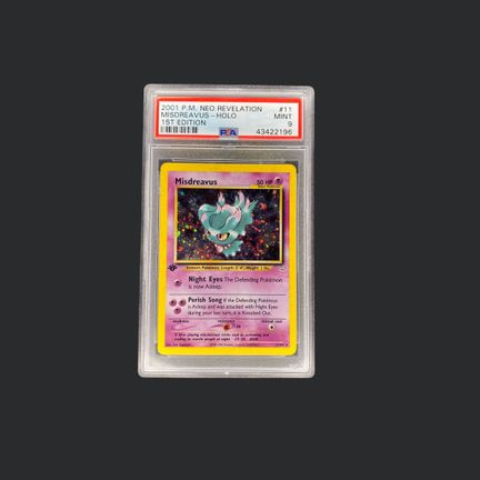 Pokémon: Misdreavus Neo Revelation 1st Edition PSA